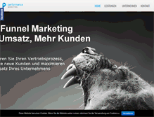 Tablet Screenshot of performance-marketing.at